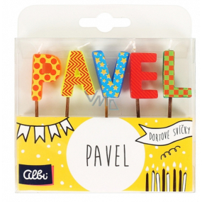 Albi Tortové sviečky meno - Pavel, 2,5 cm
