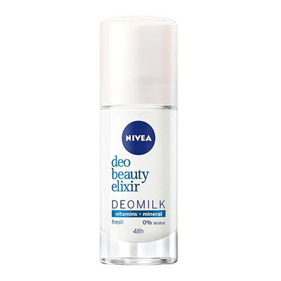 Nivea Deo Beauty Elixir Deomilk Fresh guličkový antiperspirant dezodorant roll-on 40 ml