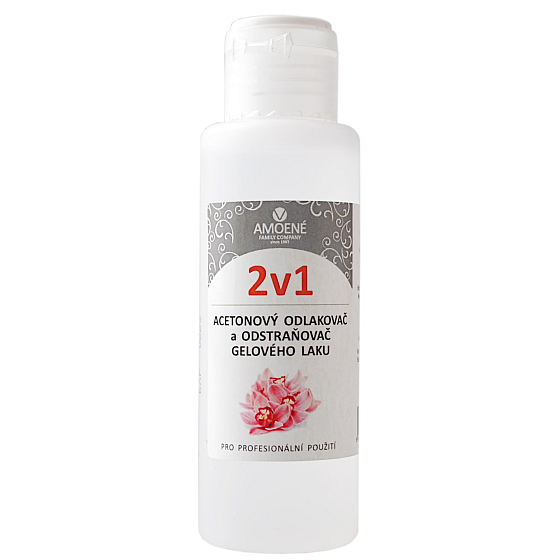 Amoené Citron 2v1 acetónový odstraňovač laku a gélový odstraňovač laku 100 ml