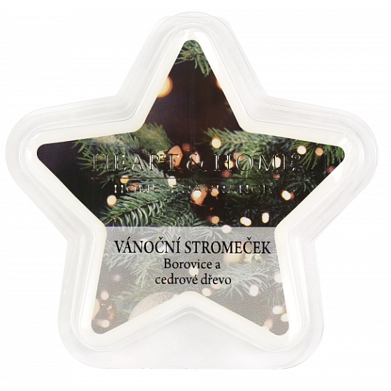 Heart & Home Vôňa vianočného stromčeka Sójový prírodný vonný vosk 26 g