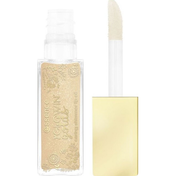 Essence The Glowin 'Golds Caring Shimmer Lip Oil ošetrujúce olej na pery 01 Heart Of Gold 9 ml