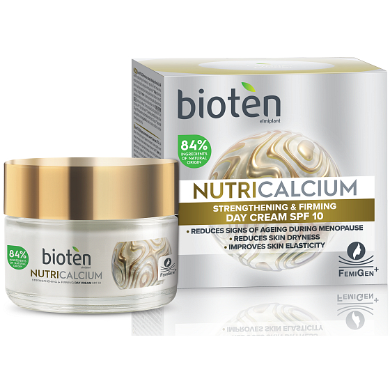 Bioten Nutri Calcium OF10 denný krém na posilnenie a pružnosť pokožky 50 ml