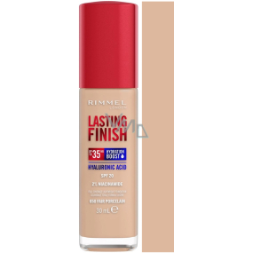 Rimmel Lasting Finish Dlhotrvajúci hydratačný make-up s kyselinou hyalurónovou 050 Fair Porcelain 30 ml