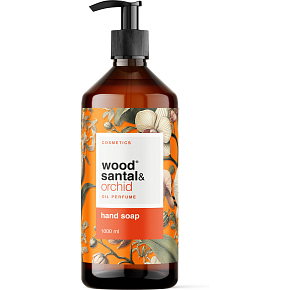 Wood Santal & Orchid tekuté mydlo na ruky 1 l, dávkovač