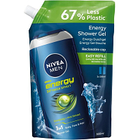 NIVEA SPRCH.GEL 500 ML MEN FRESH ENERGY NÁHRADNÁ NÁPLŇ 5402