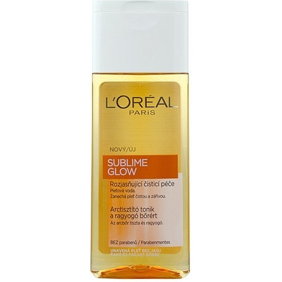 Loreal Paris Sublime Glow rozjasňujúci čistiaca pleťová voda pre unavenú pleť 200 ml