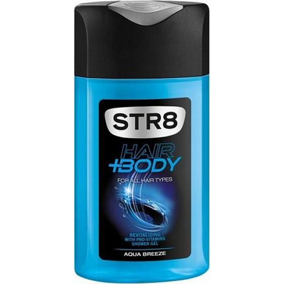 Str8 Aqua Breeze sprchový gél na telo a vlasy pre mužov 250 ml