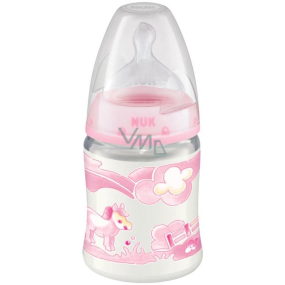 Nuk First Choice Baby Rose & Blue fľaša 0-6 mesiacov ružová rôzne vzory 150 ml