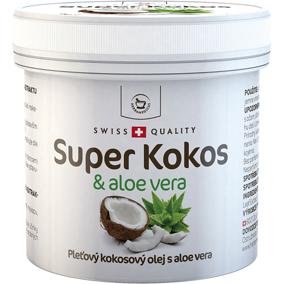 Herbamedicus Super Kokos s aloe vera pleťový olej 150 ml