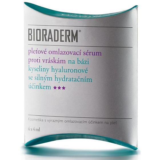 Bioraderm Omladzujúce pleťové sérum proti vráskam 4 x 4 ml