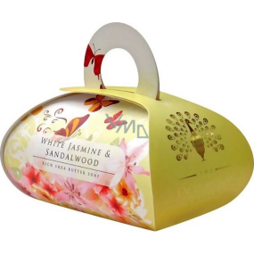 English Soap Biely Jazmín & Santalové drevo prírodné parfumované mydlo s bambuckým maslom 260 g