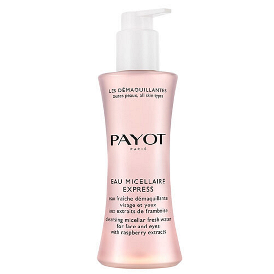 Payot Les Demaquillantes Eau Micellaire Express osviežujúca pleťová voda na odlíčenie tváre a očí s výťažkami z malín 200 ml