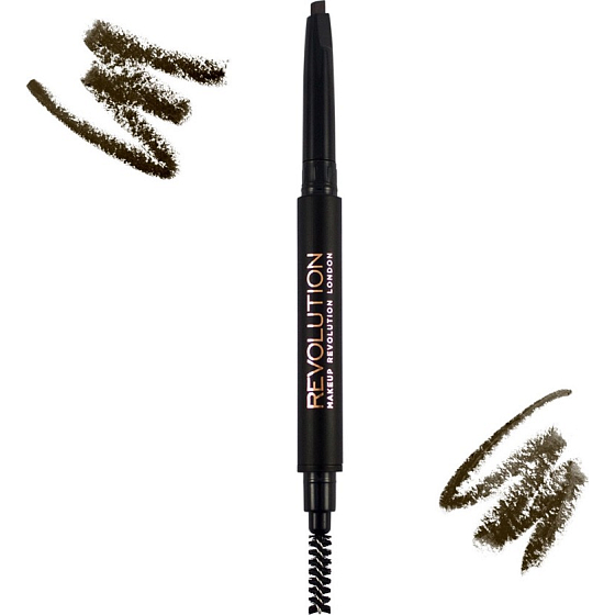 Makeup Revolution Duo Brow Pencil ceruzka na obočie Medium Brown 0,15 g