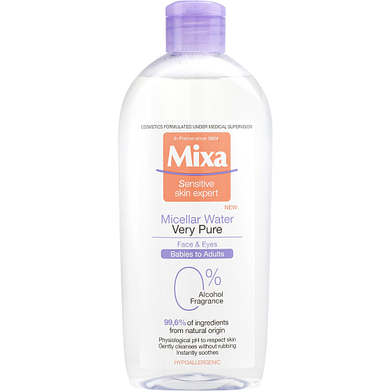 Mixa Very Pure Micelárna Voda micelárna pleťová voda 400 ml