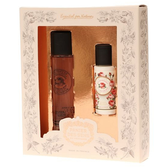 Panier des Sens Ruže toaletná voda pre ženy 50 ml + telové mlieko 50 ml, darčeková sada