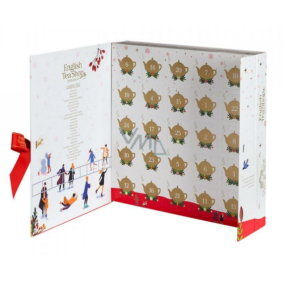 English Tea Shop Bio Adventný kalendár Wellness 25 kusov pyramídiek sypaného čaju, 25 príchuťou, 50 g, darčeková sada