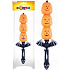 Rappa Halloween Palička tekvica svietiaca so zvukovým efektom 43 cm