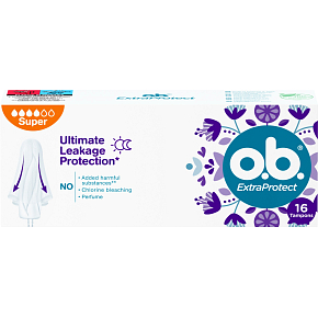 O.B. ExtraProtect Super tampóny, 16 ks