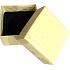 Krabička texturovaný papír s houbičkou na šperky béžová 5,1 x 5 ,x 3,3 cm