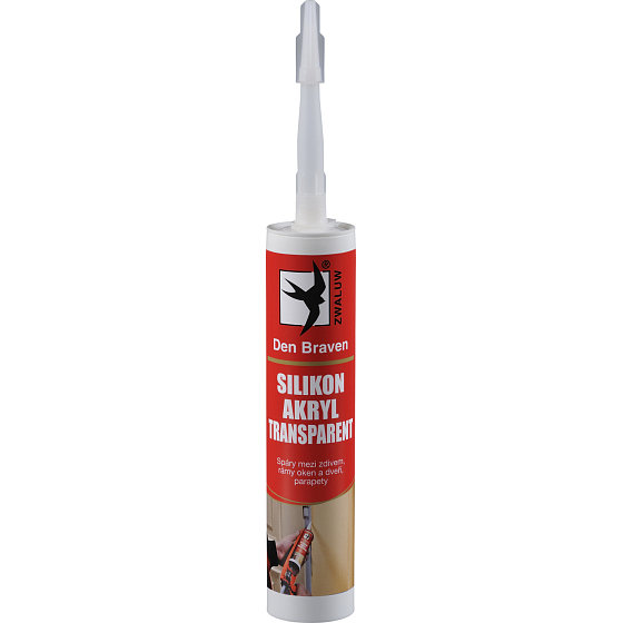 Den Braven Silikón akrylový tmel, číry, 310 ml
