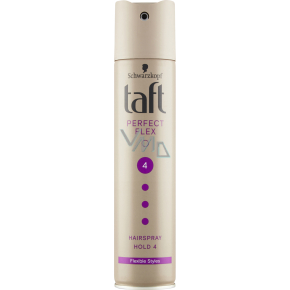 Taft Perfect Flex, lak na vlasy ultra silne tužiaci, sila fixácie 4, 250 ml