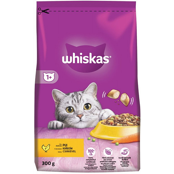 Whiskas Dry s kuracím mäsom 300 g
