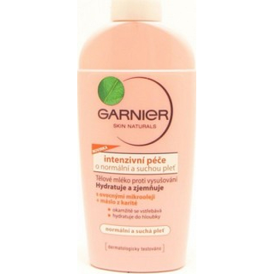 Garnier Skin Naturals intenzívnej starostlivosti telové mlieko normálnu a suchá pleť 250 ml