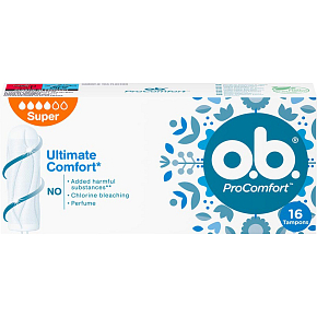 O.B. ProComfort Super tampóny, 16 ks