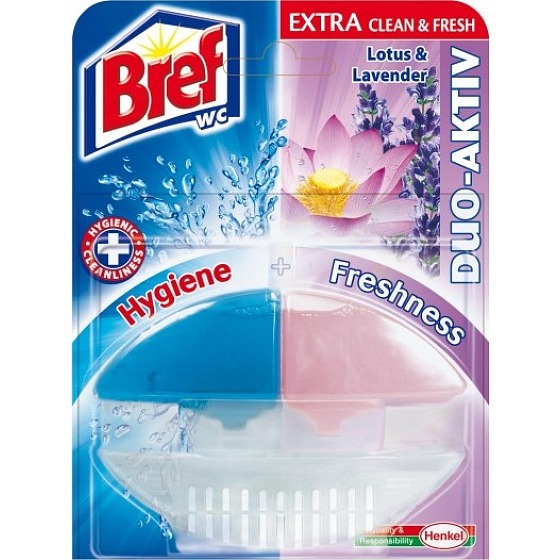 Bref Duo Aktiv Extra Clean & Fresh Lotus a levande WC gél komplet záves 60 ml