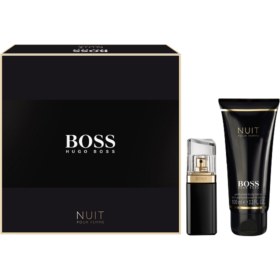 Hugo Boss Nuit pour Femme toaletná voda 30 ml + telové mlieko 100 ml, darčeková sada