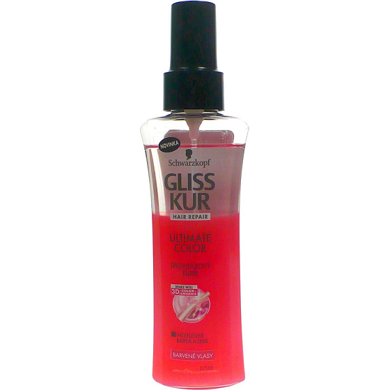 Gliss Kur Ultimate Color dvojfázový elixír na farbené vlasy 100 ml