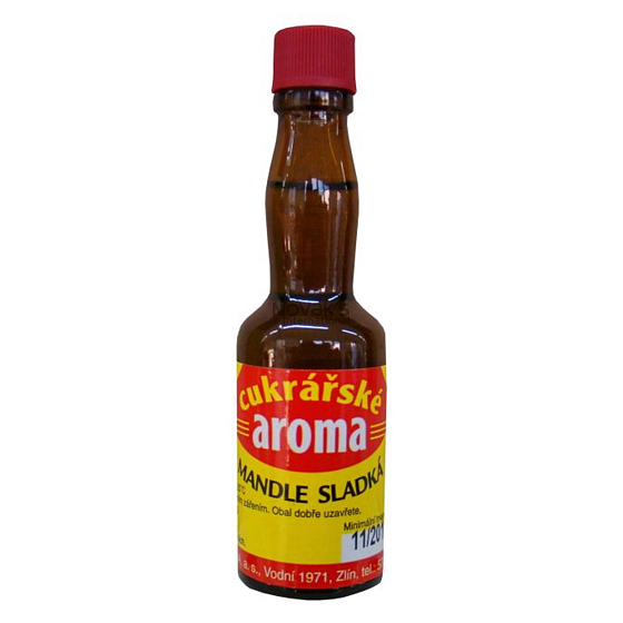 Aroma Mandľa sladká Liehová príchuť do pečiva, nápojov, zmrzlín a cukrárenských výrobkov 20 ml