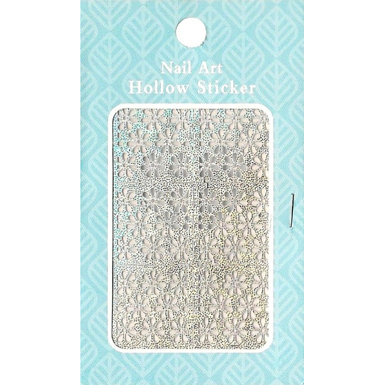 Nail Accessory Hollow Sticker šablónky na nechty multifarebné margarétka 1 aršík 129