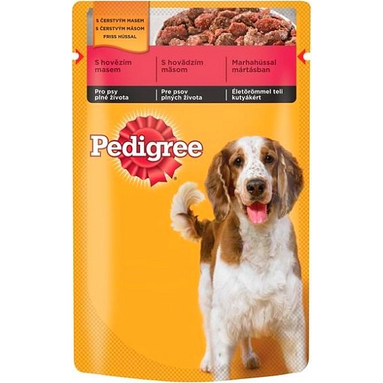 Pedigree Adult s hovädzím mäsom v želé kapsička 100 g