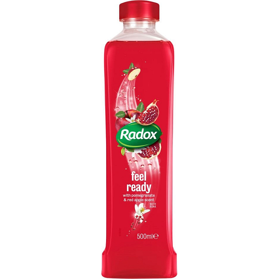 Radox Feel Ready Pomegranate & Red Apple Scent kúpeľová pena 500 ml