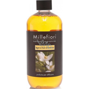 Millefiori Milano Natural Légny e Fiori d Arancio - Drevo a Pomarančové kvety Náplň difuzéra pre vonná steblá 250 ml