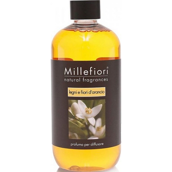 Millefiori Milano Natural Légny e Fiori d Arancio - Drevo a Pomarančové kvety Náplň difuzéra pre vonná steblá 250 ml