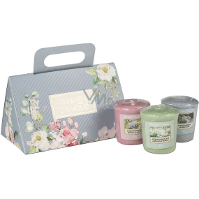 Yankee Candle Garden Hideaway Afternoon Escape - Popoludňajší únik + Sunny Daydream - Sne? Ni? za slnečn? nie? ho dňa + Water Garden - Vodné záhrada vonná sviečka votívny 3 x 49 g, jarná darčeková sada