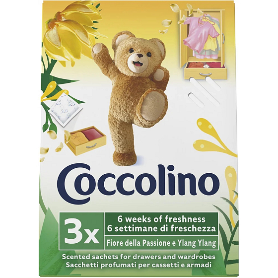 Coccolino Vrecká na pranie s vôňou mučenky 3 kusy