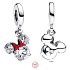 Charm Sterlingové stříbro 925 Disney Minnie silueta, přívěsek na náramek film