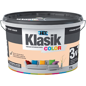 Het Klasik Color maliarska farba, 0728 oranž broskyňový, 4 kg