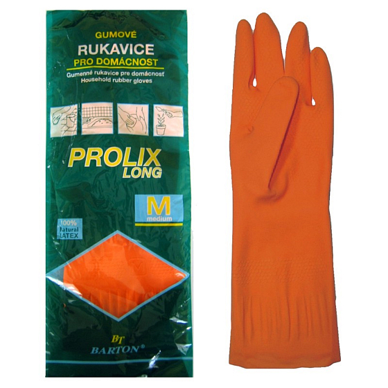 Bartoň Prolix Rukavice gumové ochranné veľkosť M 1 pár