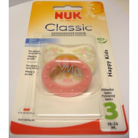Nuk Classic ortodontickej cumlík 18- 36 mesiacov veľkosť 3