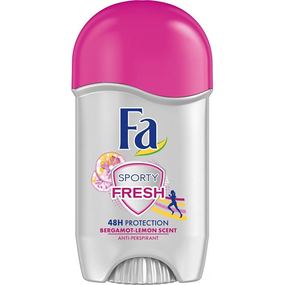 Fa Športy Fresh Bergamot-Lemon Scent 48h antiperspirant dezodorant stick pre ženy 50 ml