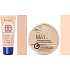 Rimmel London Beauty Balm BB krém 01 Light 30 ml + Stay Matte Powder púder 003 Peach Glow 14 g
