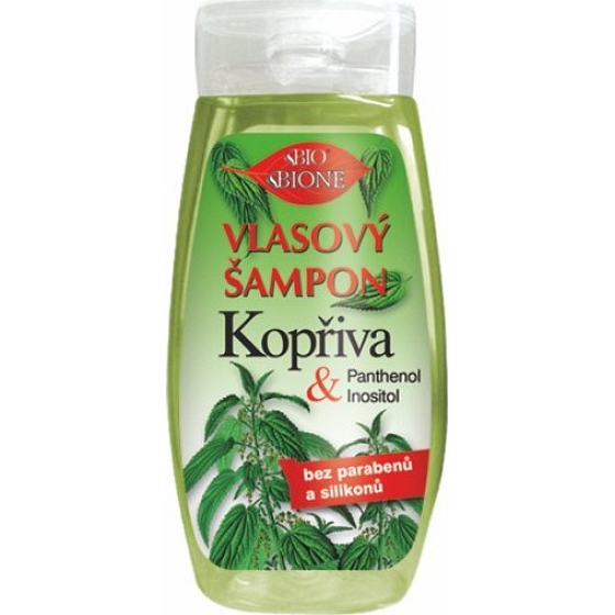 Bione Cosmetics Žihľava & Panthenol šampón pre všetky typy pokožky a vlasov 255 ml