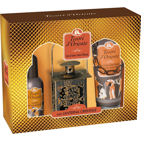 Tesori d Oriente Fior di Loto Toaletná voda 100 ml + sprchový gél 250 ml + lampáš, pre ženy