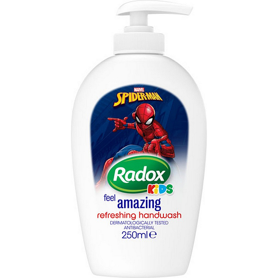 Radox Kids Spiderman tekuté mydlo pre deti dávkovač 250 ml