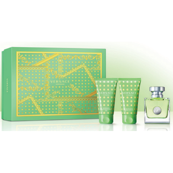 Versace Versense toaletná voda pre ženy 50 ml + telové mlieko 50 ml + sprchový gél 50 ml, darčeková sada