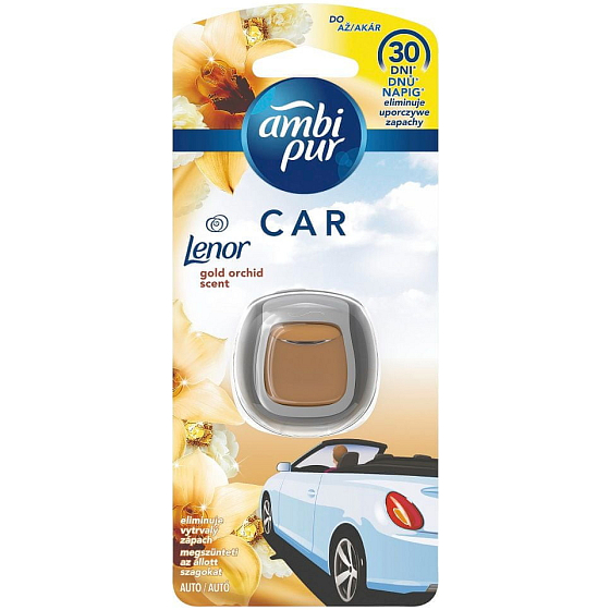 Ambi Pur Car Lenor Gold Orchid - Zlatá orchidea osviežovač vzduchu do auta 2 ml